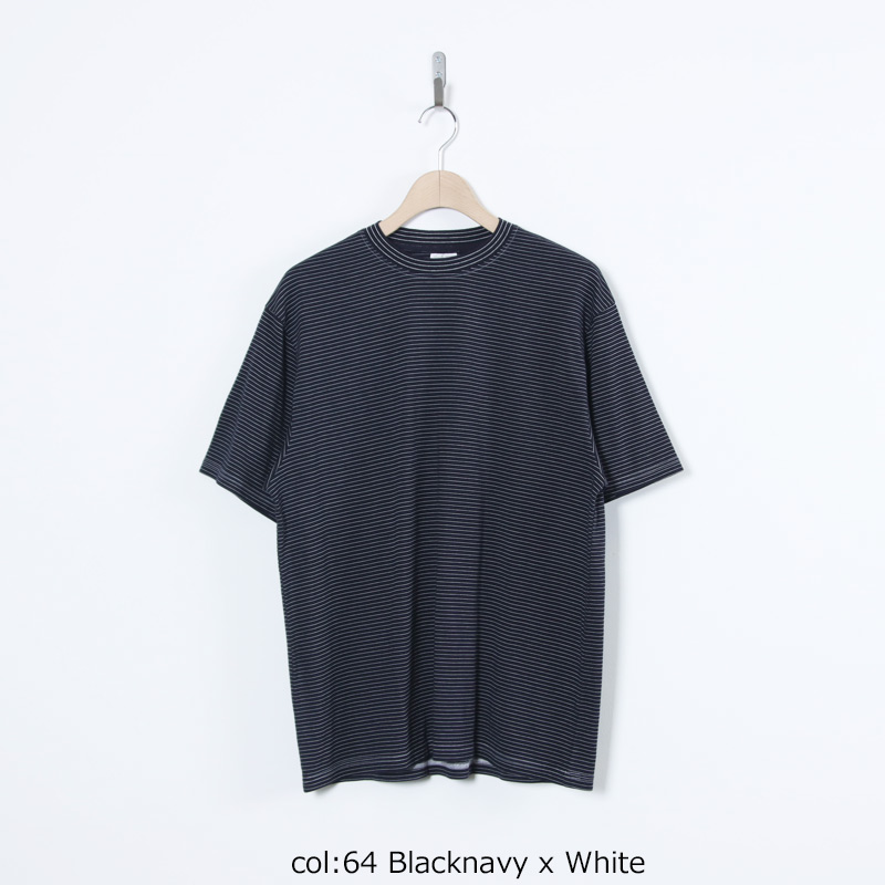 COOHEM(�����إ�) GARMENT DYED BORDER T-SHIRT ��Short Sleeve��