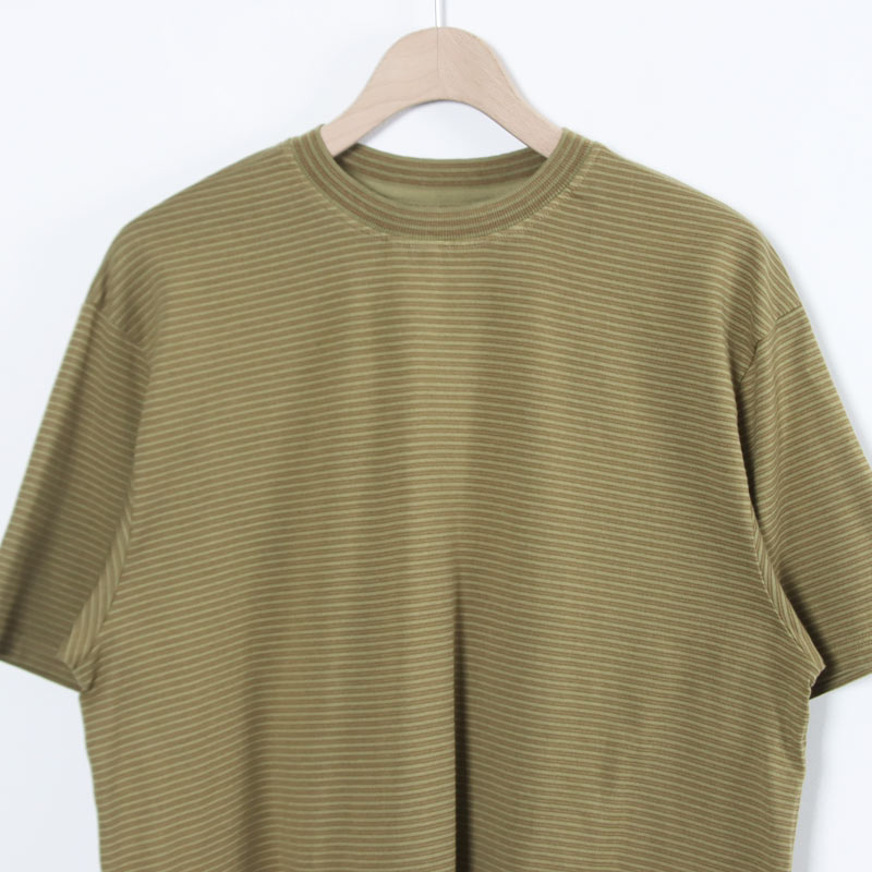 COOHEM(�����إ�) GARMENT DYED BORDER T-SHIRT ��Short Sleeve��
