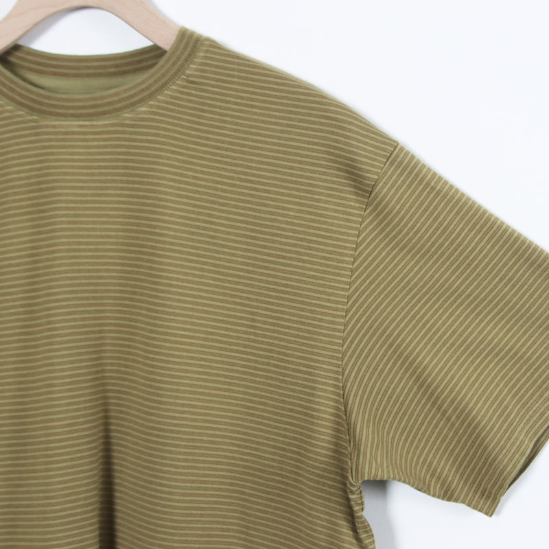 COOHEM(�����إ�) GARMENT DYED BORDER T-SHIRT ��Short Sleeve��