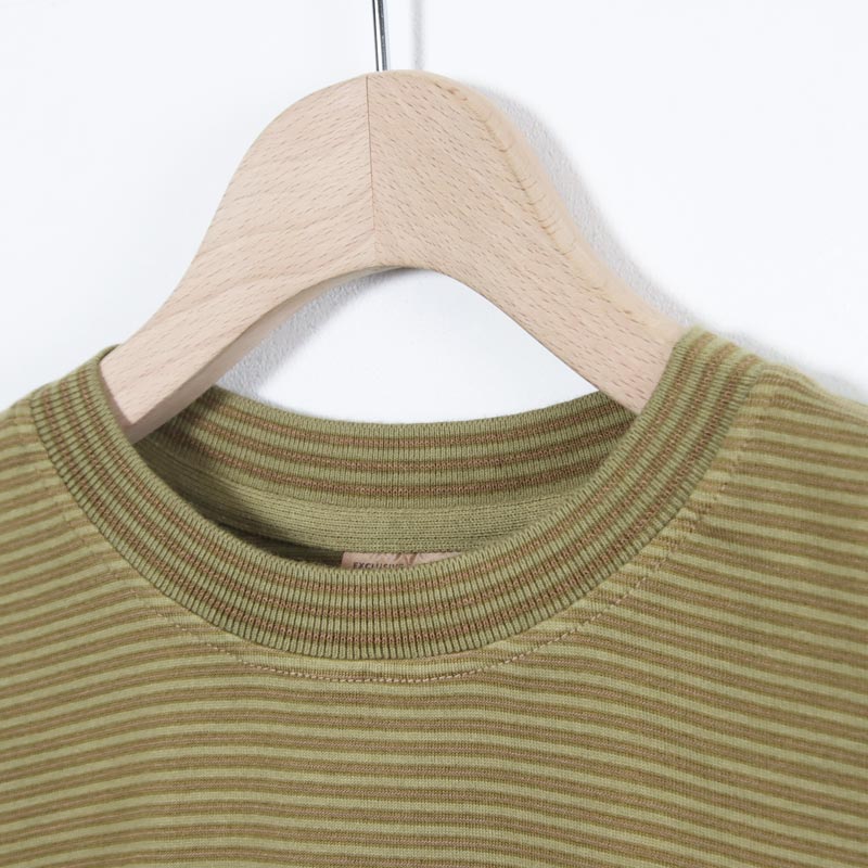 COOHEM(�����إ�) GARMENT DYED BORDER T-SHIRT ��Short Sleeve��