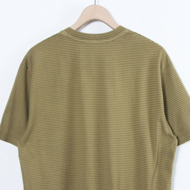COOHEM(�����إ�) GARMENT DYED BORDER T-SHIRT ��Short Sleeve��