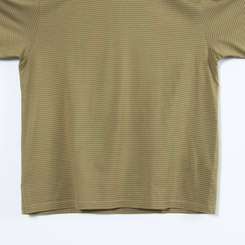 COOHEM(�����إ�) GARMENT DYED BORDER T-SHIRT ��Short Sleeve��