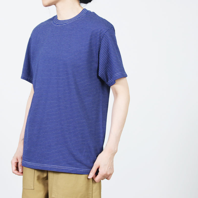 COOHEM(�����إ�) GARMENT DYED BORDER T-SHIRT ��Short Sleeve��