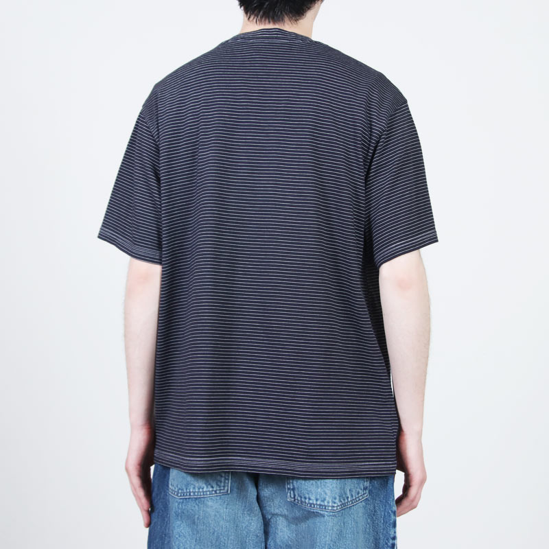 COOHEM(�����إ�) GARMENT DYED BORDER T-SHIRT ��Short Sleeve��