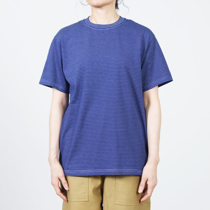COOHEM(�����إ�) GARMENT DYED BORDER T-SHIRT ��Short Sleeve��