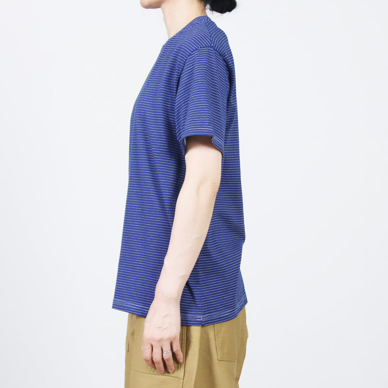 COOHEM(�����إ�) GARMENT DYED BORDER T-SHIRT ��Short Sleeve��