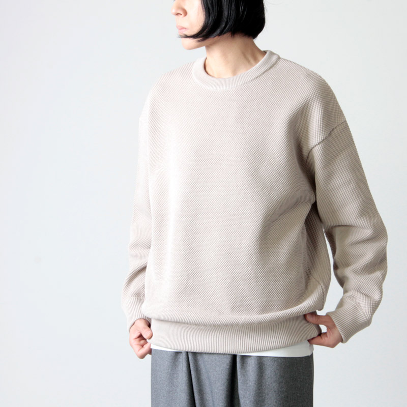 crepuscule クレプスキュール MOSS STITCH L SSWEAT - ニット