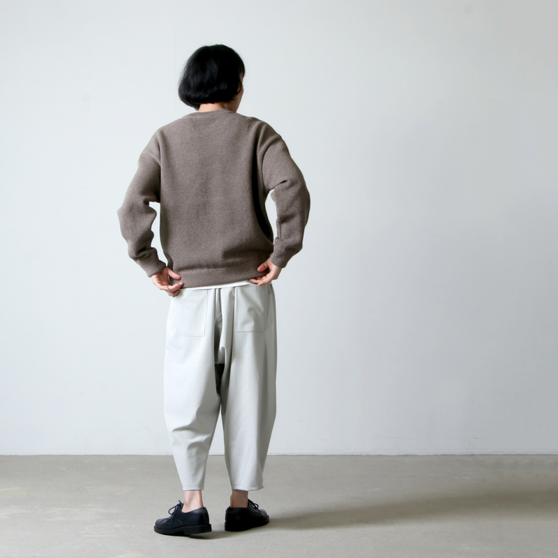 crepuscule (クレプスキュール) Moss stitch L/S sweat for woman