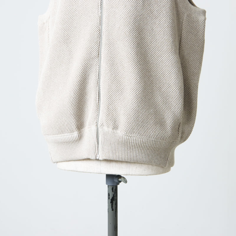 crepuscule(ץ塼) Moss Stitch Zip Vest size F