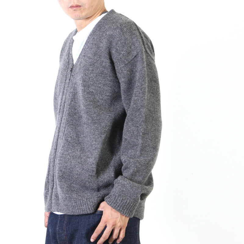 Crepuscule クレプスキュール Whole Garment V N Zip Cardigan ホールガーメント Vネック ジップカーディガン