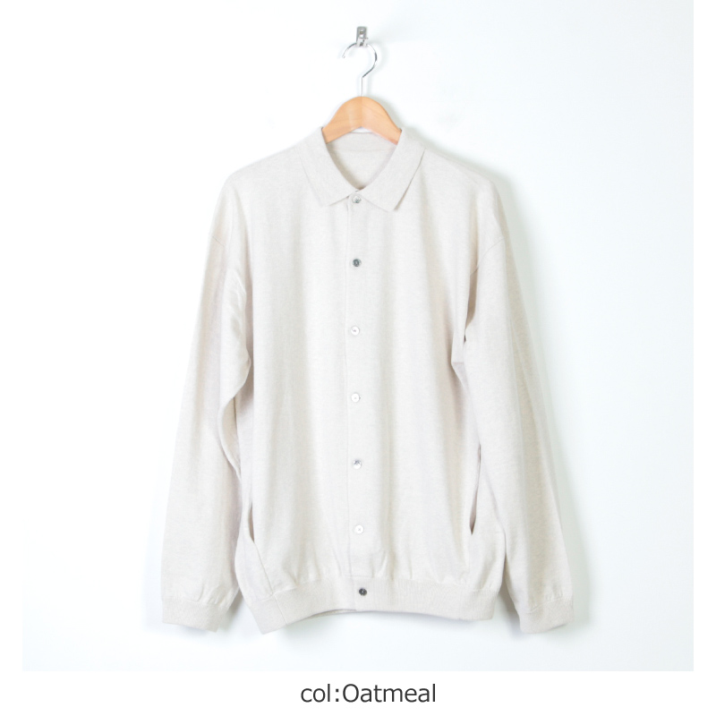 crepuscule (クレプスキュール) knit shirts L/S / ニットシャツ ロングスリーブ