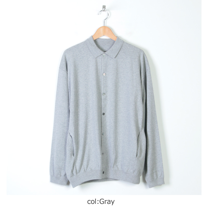 crepuscule (クレプスキュール) knit shirts L/S / ニットシャツ