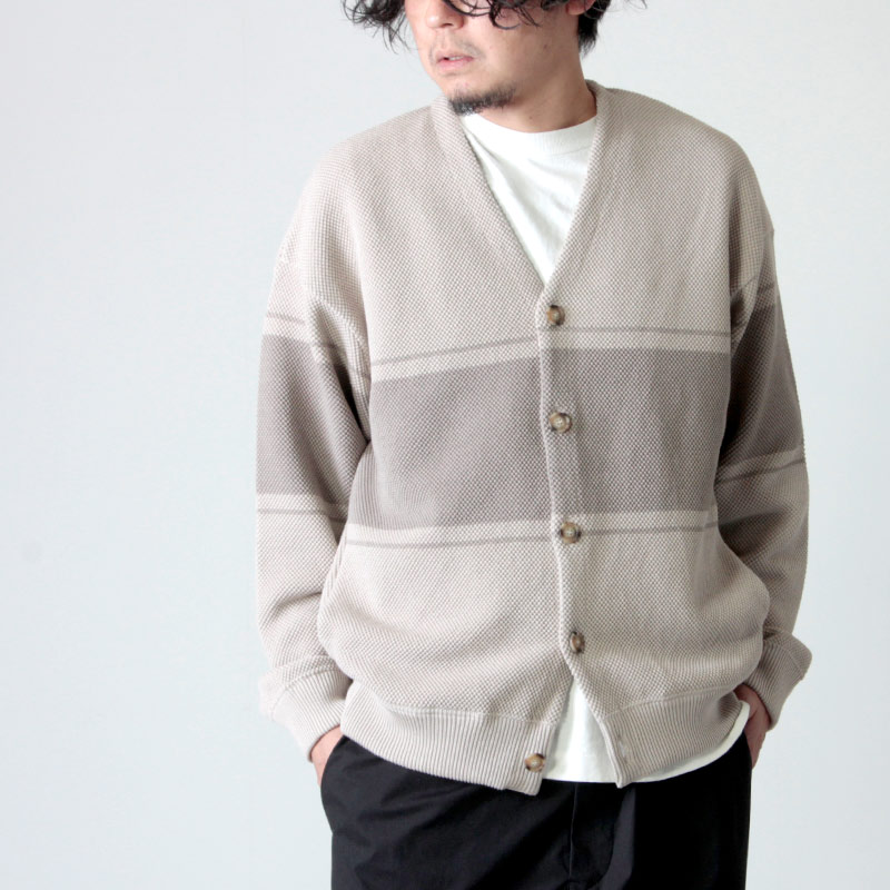 YAECA - crepuscule moss stitch cardiganの+aboutfaceortho.com.au