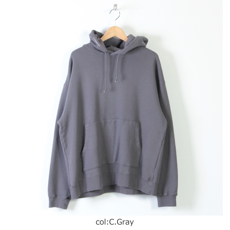 crepuscule(ץ塼) garment dye sweat hoodie