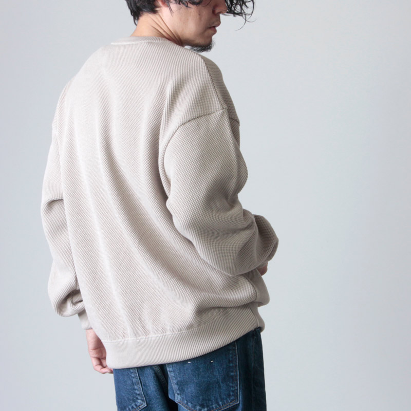 crepuscule (クレプスキュール) Cotyle別注 moss stitch L/S sweat 