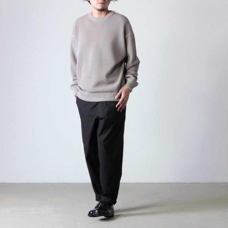 crepuscule (クレプスキュール) Cotyle別注 moss stitch L/S sweat ...