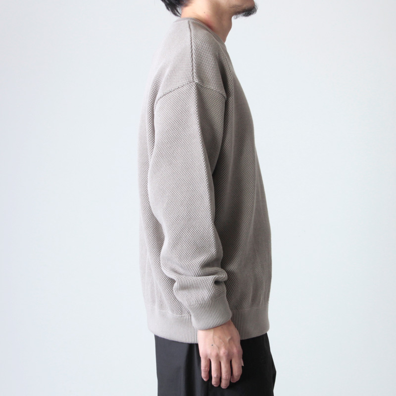 crepuscule (クレプスキュール) Cotyle別注 moss stitch L/S sweat ...