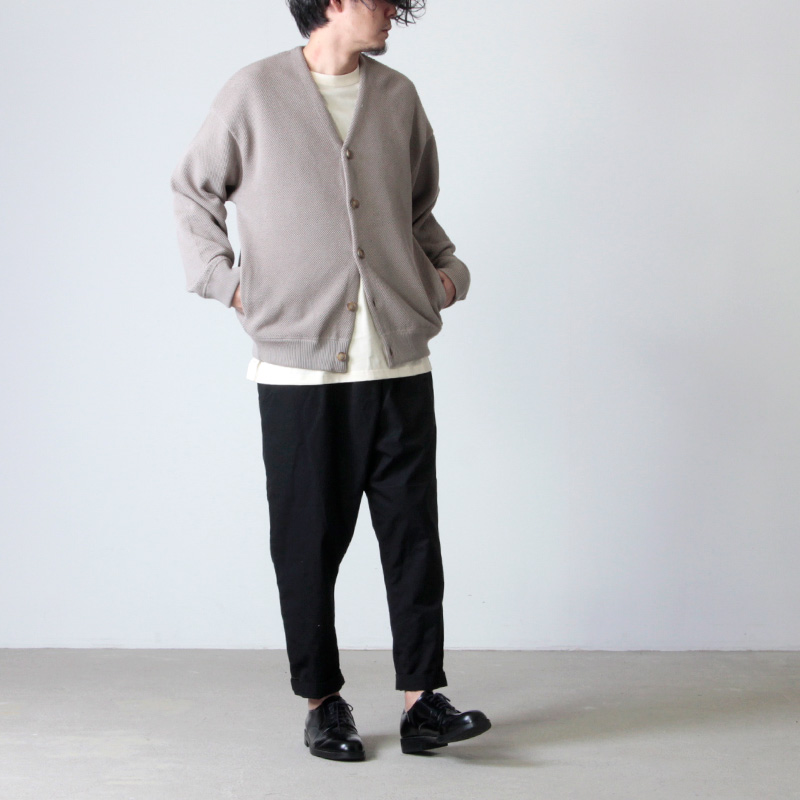 crepuscule (クレプスキュール) Cotyle別注 moss stitch V/N cardigan