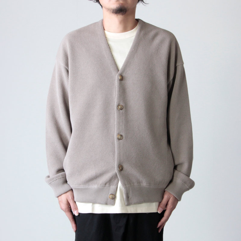 crepuscule (クレプスキュール) Cotyle別注 moss stitch V/N cardigan