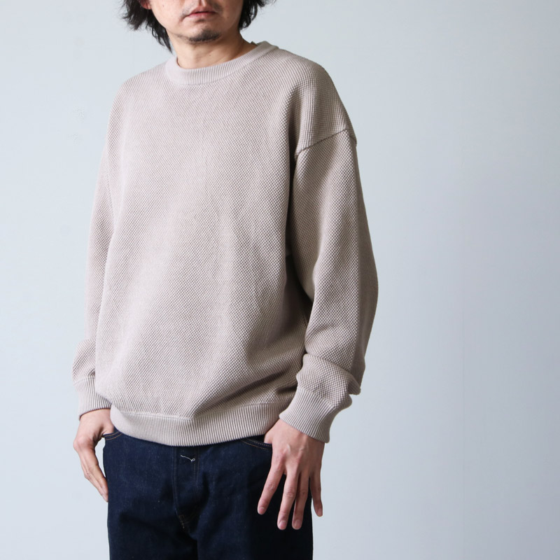 crepuscule moss stitch LS sweat/2017AWクレプスキュール