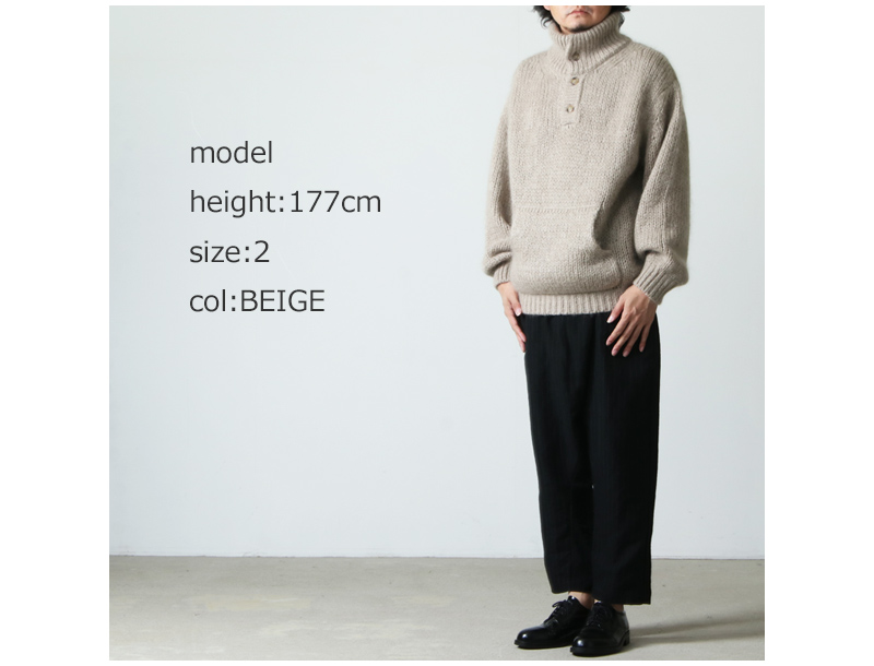 crepuscule (クレプスキュール) mohair lowgage high neck / モヘア