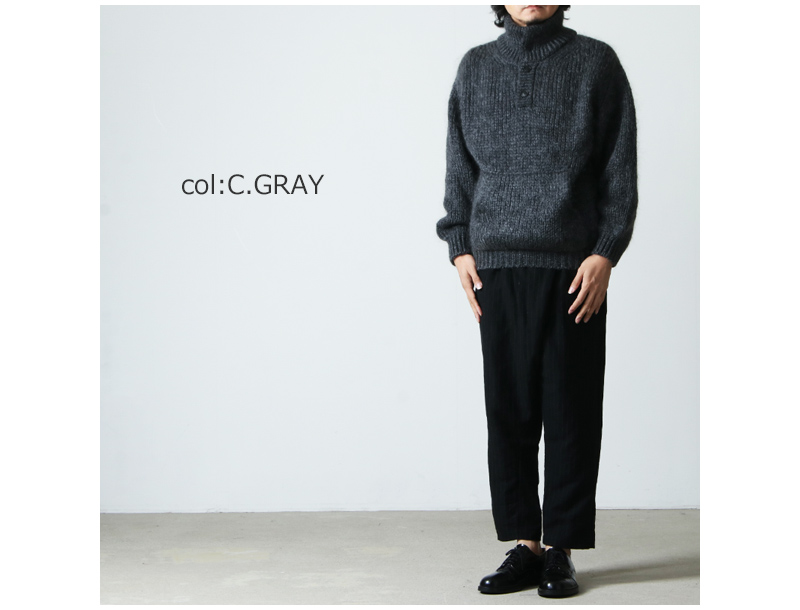 crepuscule (クレプスキュール) mohair lowgage high neck / モヘア