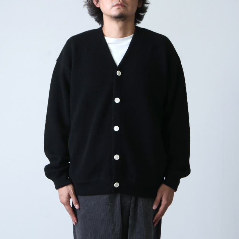 crepuscule (クレプスキュール) Moss stitch V/N cardigan for COTYLE 