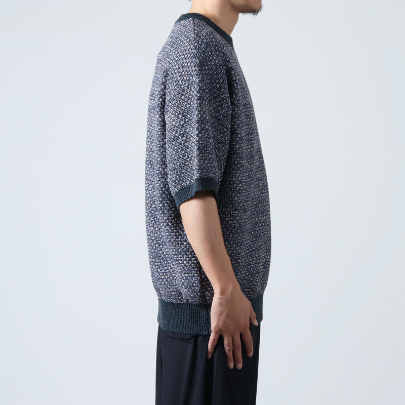 crepuscule (クレプスキュール) reverve melange S/S summer knit メランジサマーニット