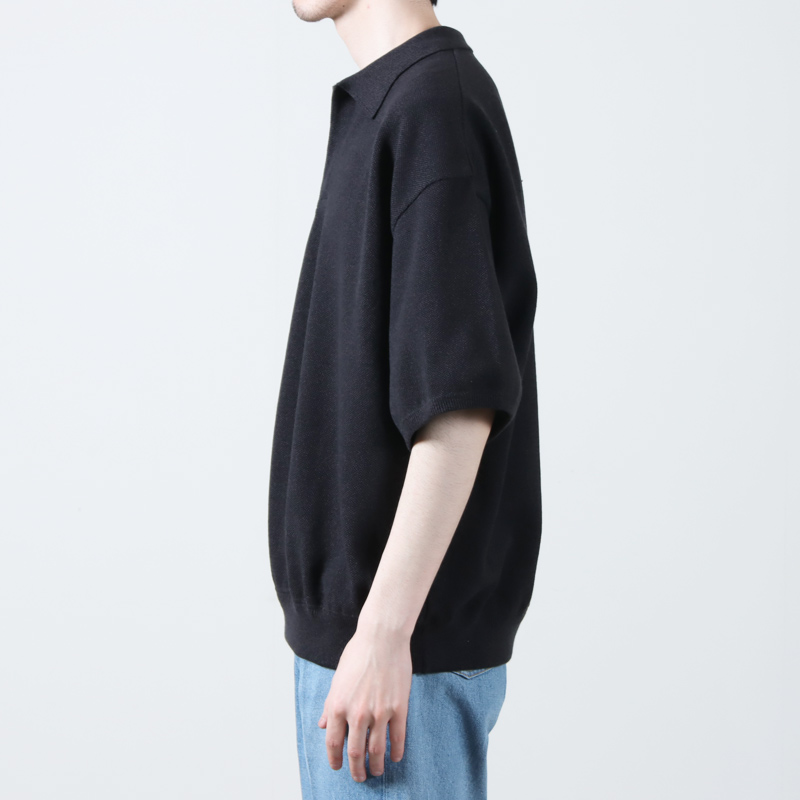 crepuscule (クレプスキュール) Light Moss Stitch Polo / ライトモスステッチポロ