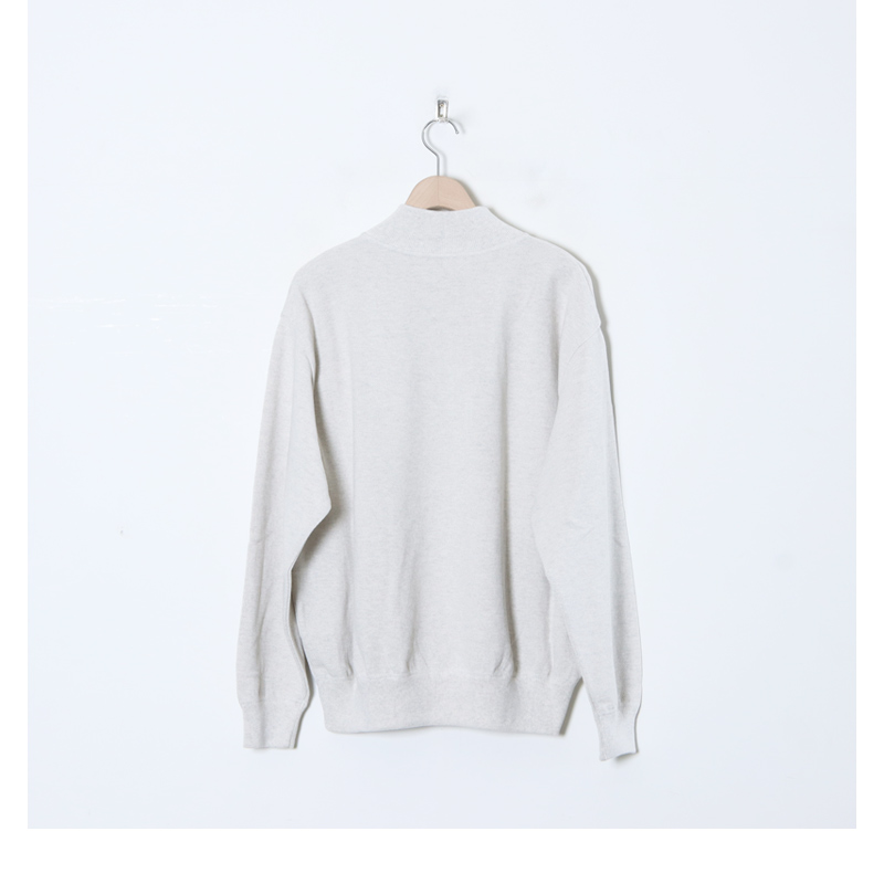 crepuscule(ץ塼) Light Moss Stitch Half Zip P/O