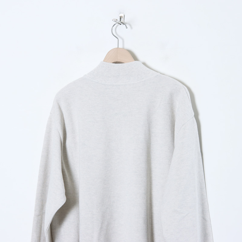 crepuscule(ץ塼) Light Moss Stitch Half Zip P/O