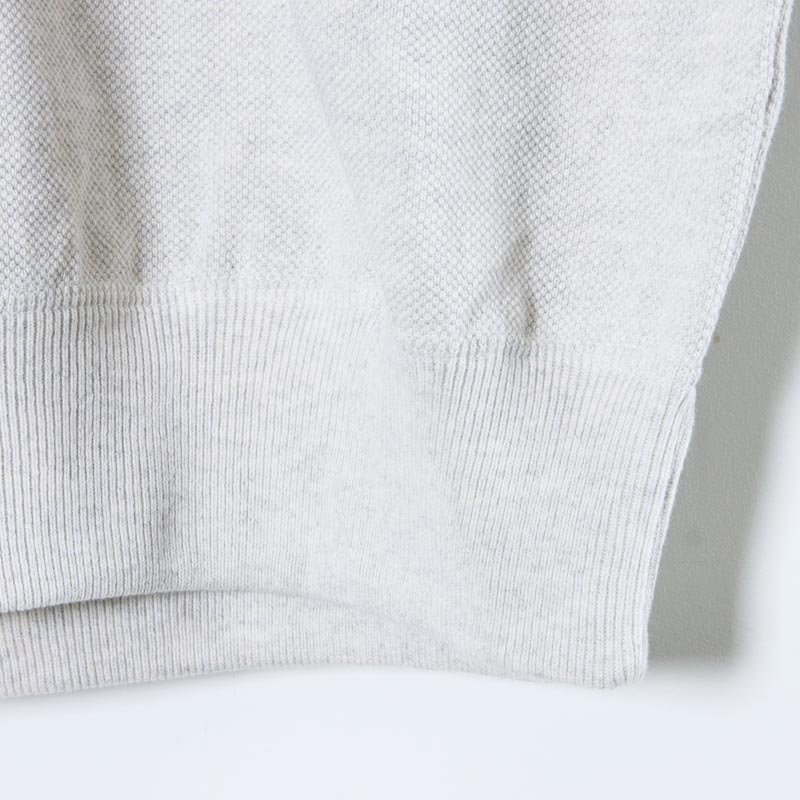 crepuscule(ץ塼) Light Moss Stitch Half Zip P/O