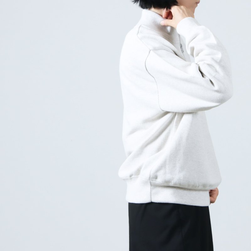 crepuscule(ץ塼) Light Moss Stitch Half Zip P/O