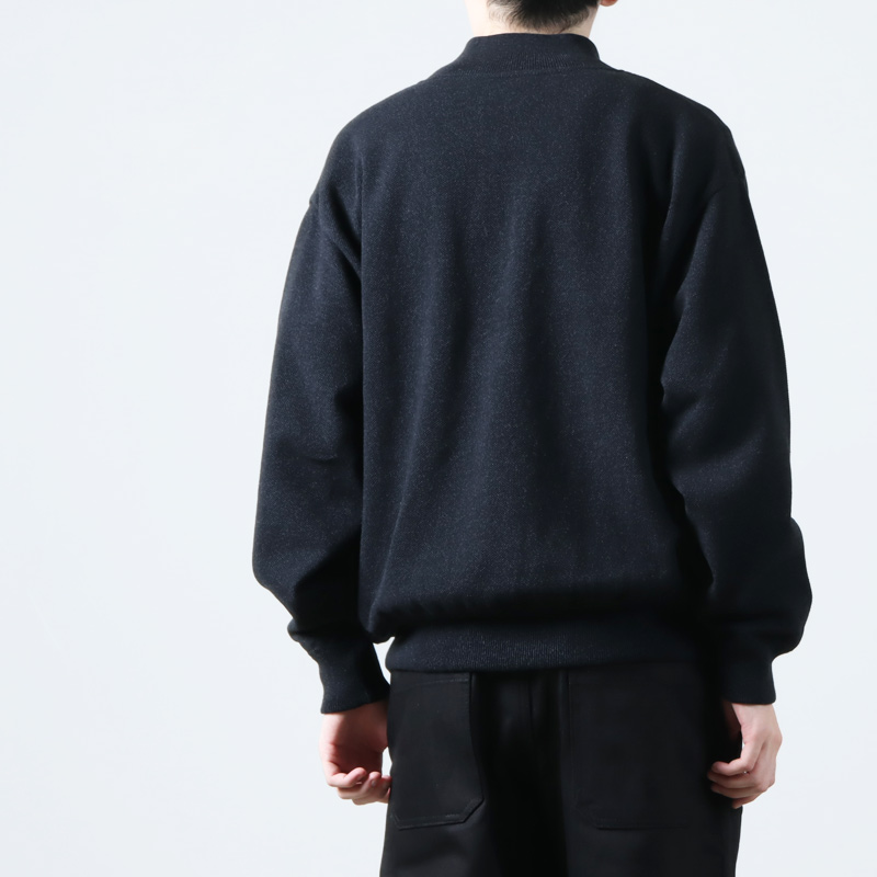 crepuscule(ץ塼) Light Moss Stitch Half Zip P/O