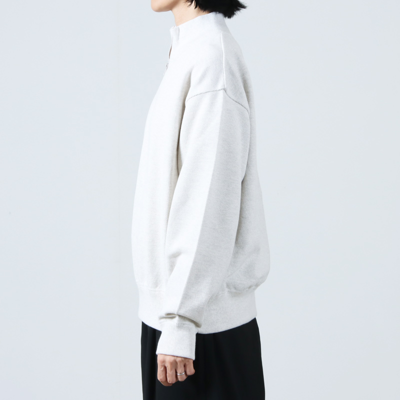 crepuscule(ץ塼) Light Moss Stitch Half Zip P/O