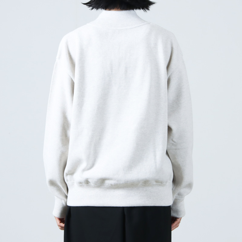 crepuscule(ץ塼) Light Moss Stitch Half Zip P/O