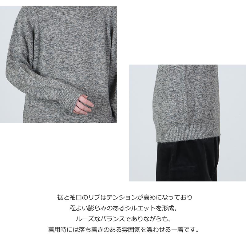 crepuscule(ץ塼) W/G Alpaca Pullover