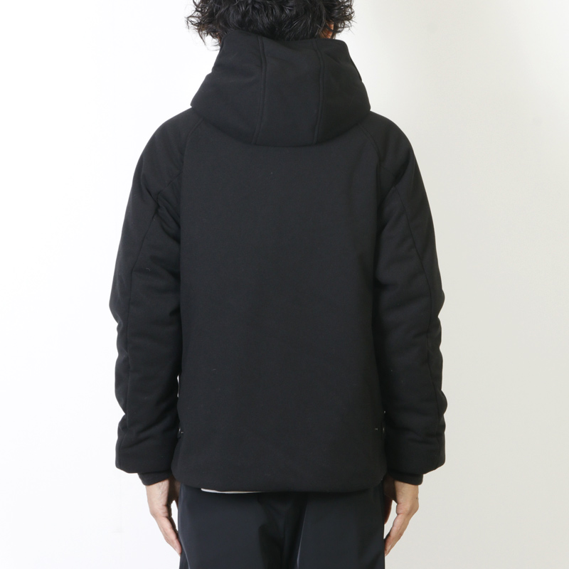 CURLY(꡼) CRUST HOODED RD BLOUZON