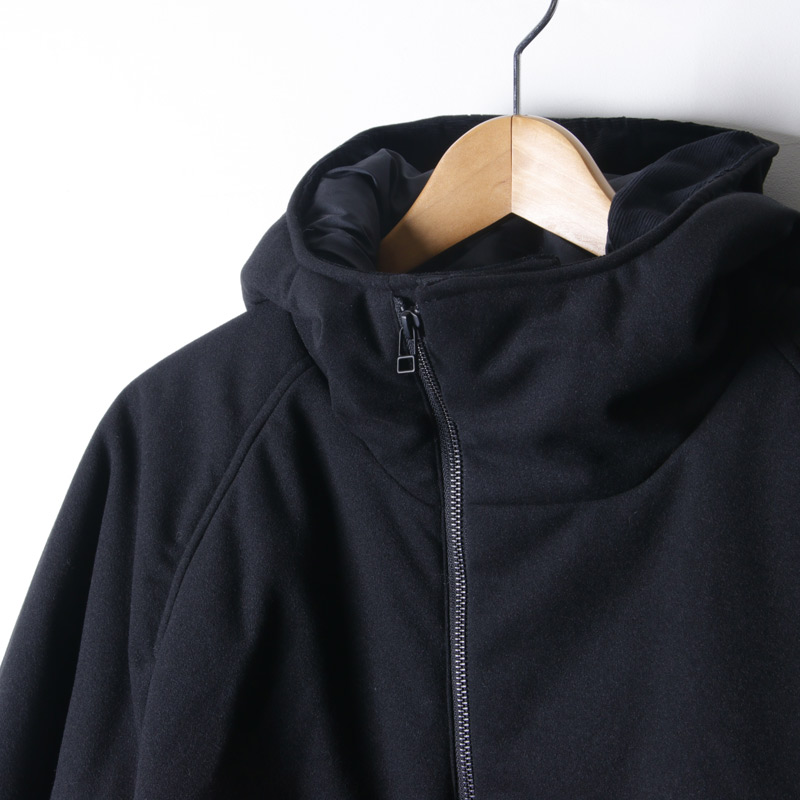 CURLY(꡼) CRUST HOODED RD BLOUZON