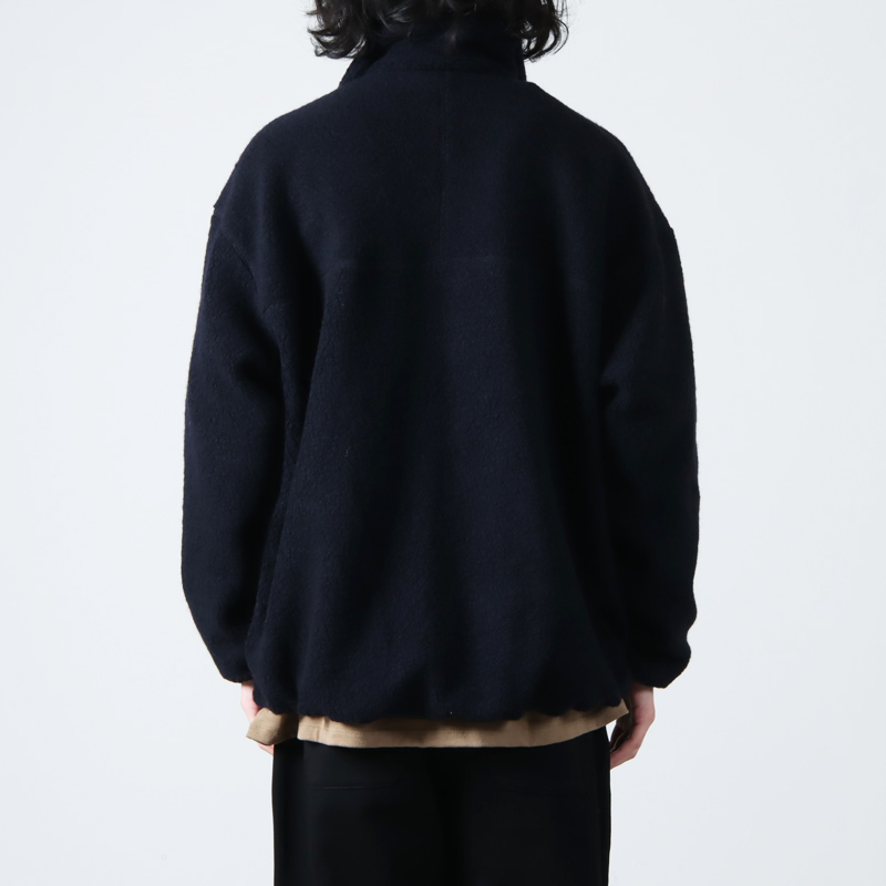 CURLY(꡼) RECYCLED WOOL TUBE-NECK BLOUSON