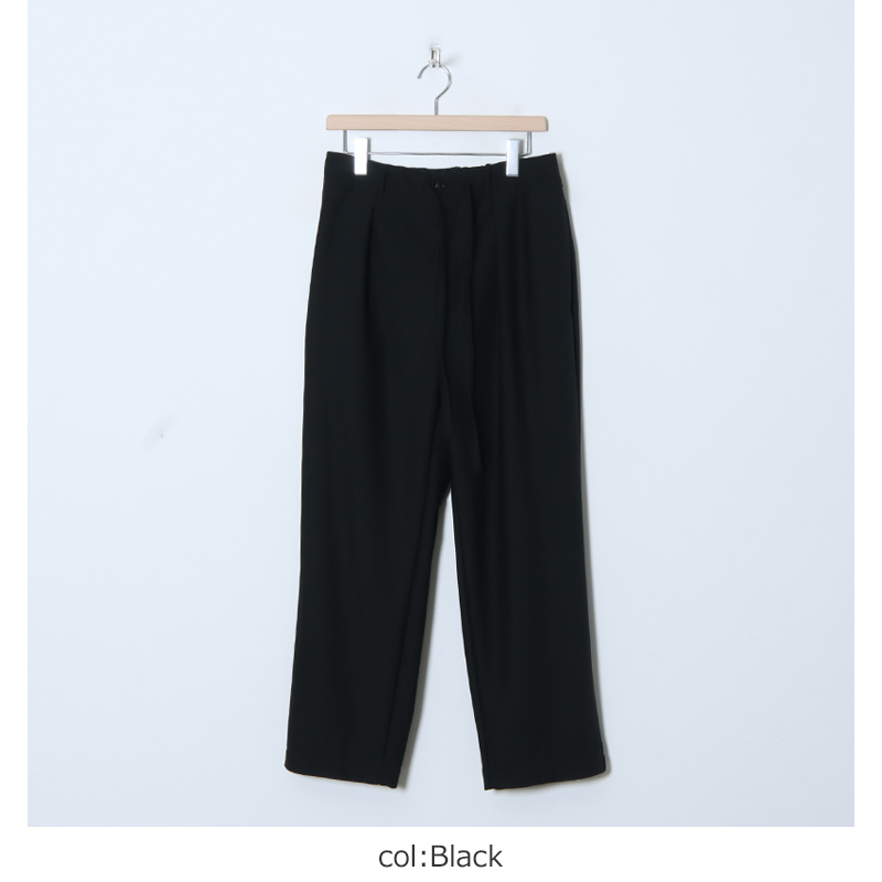 CURLY(꡼) DRY TWILL WIDE TROUSERS