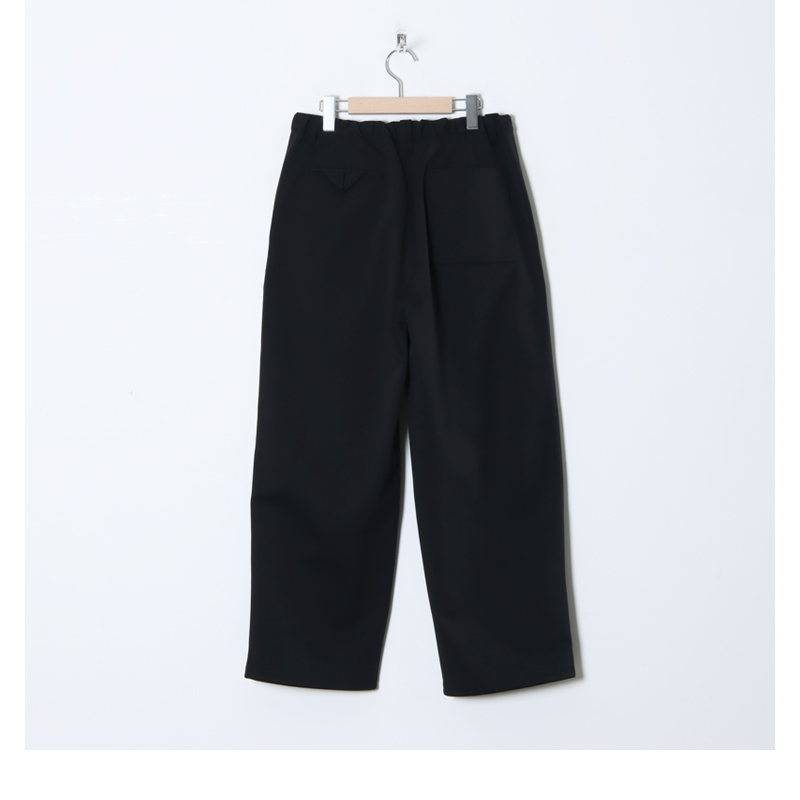 CURLY(꡼) SOLID DOUBLE-KNIT WIDE BAKER PANTS