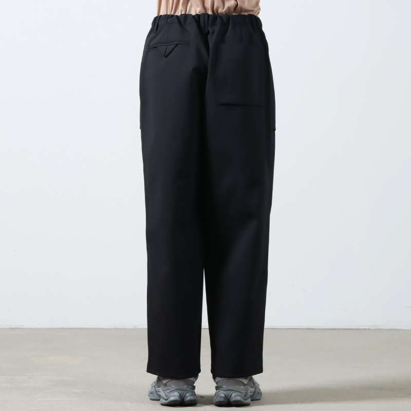 CURLY(꡼) SOLID DOUBLE-KNIT WIDE BAKER PANTS