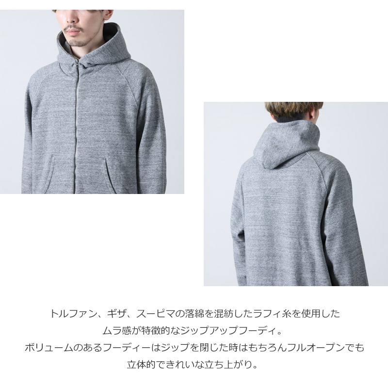 CURLY(꡼) RAFFY ZIP PARKA -plain-