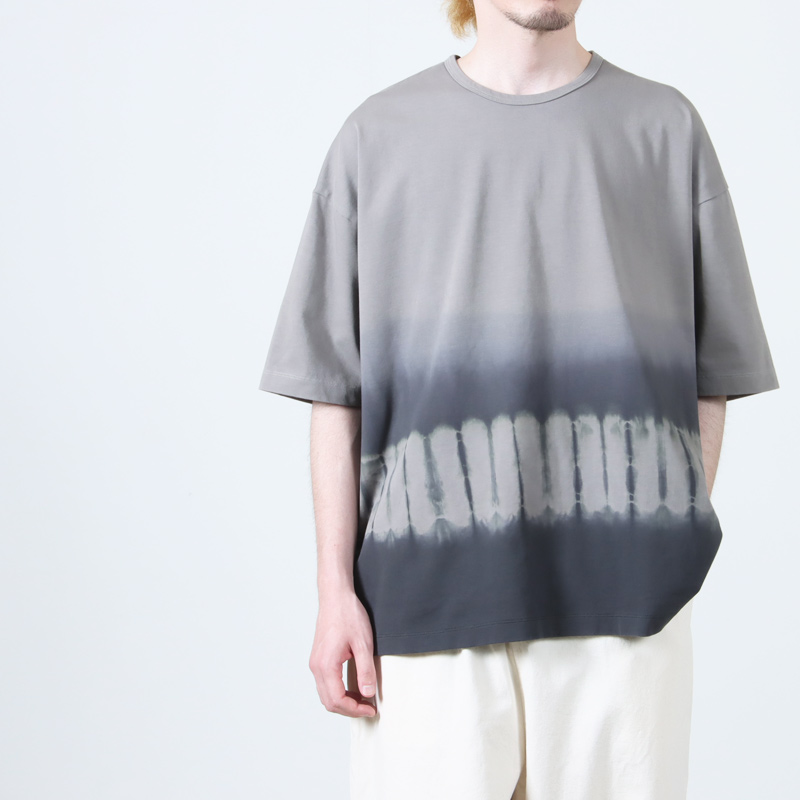CURLY(꡼) -SHIBORI- GRADATION DYEING TEE