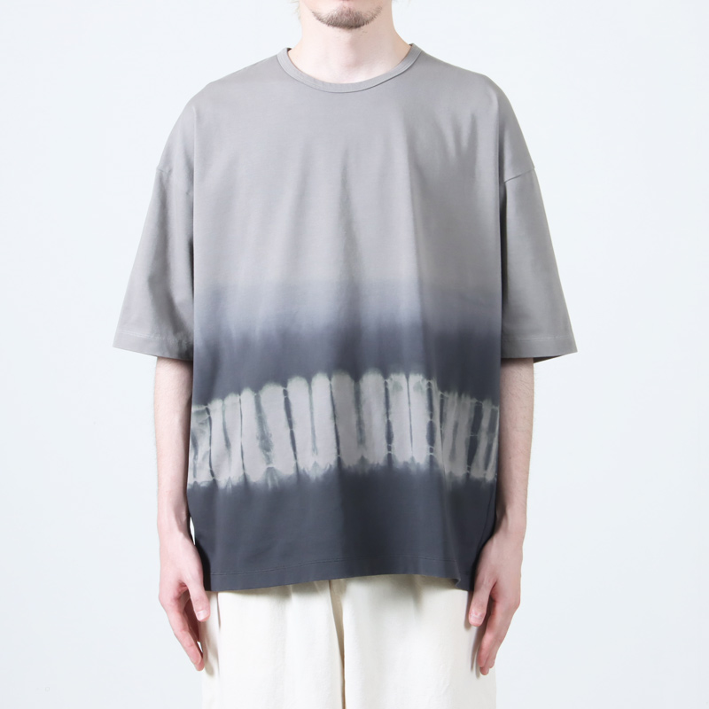 CURLY(꡼) -SHIBORI- GRADATION DYEING TEE