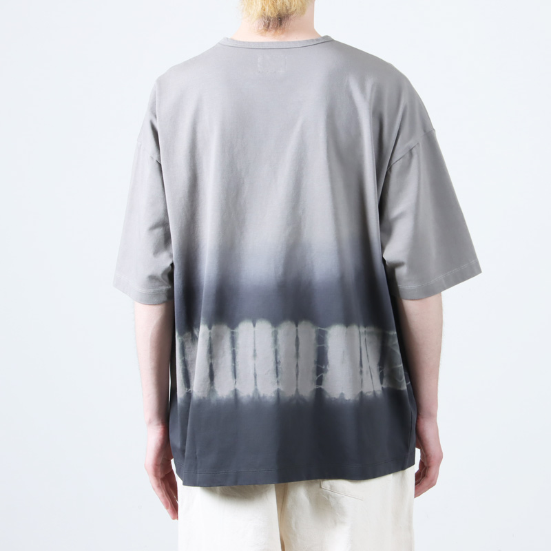 CURLY(꡼) -SHIBORI- GRADATION DYEING TEE