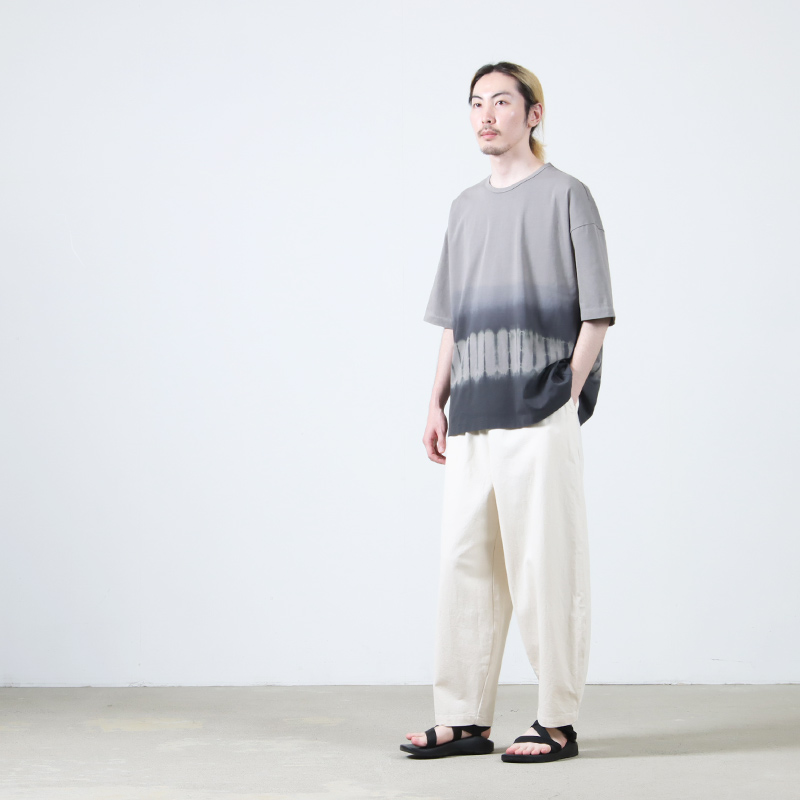 CURLY(꡼) -SHIBORI- GRADATION DYEING TEE