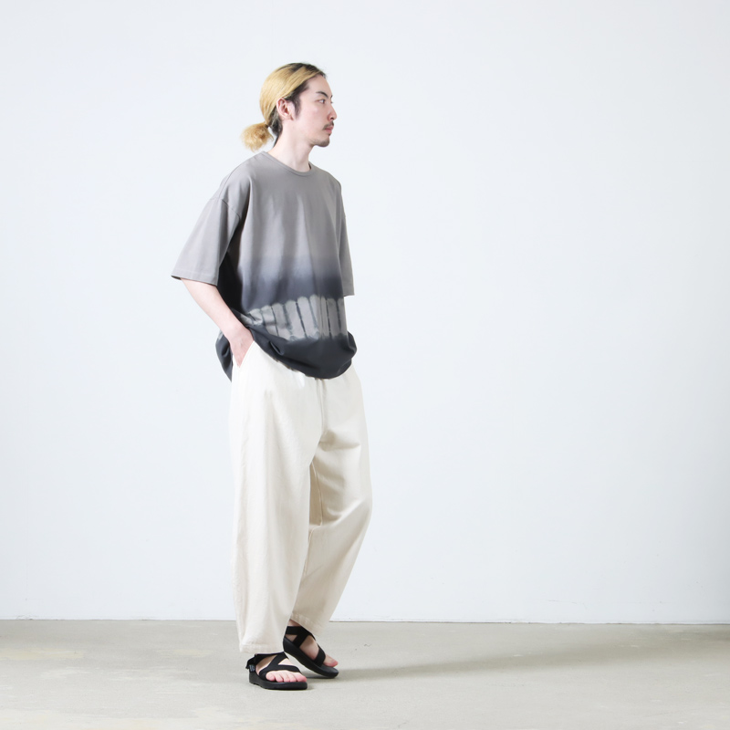 CURLY(꡼) -SHIBORI- GRADATION DYEING TEE