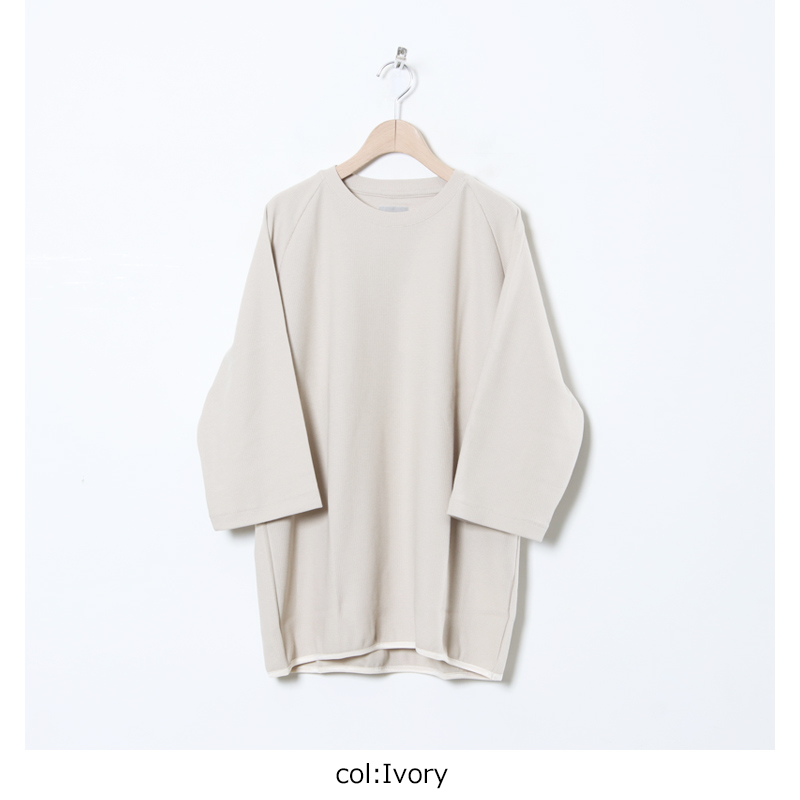 CURLY(꡼) SEED STITCH KNIT TEE Q/S